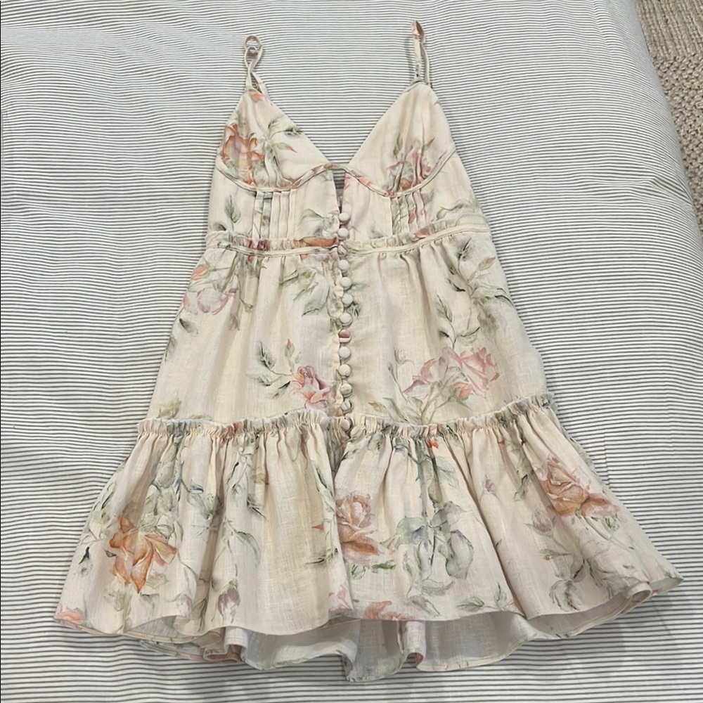 LoveShack Fancy Floral Mini Dress